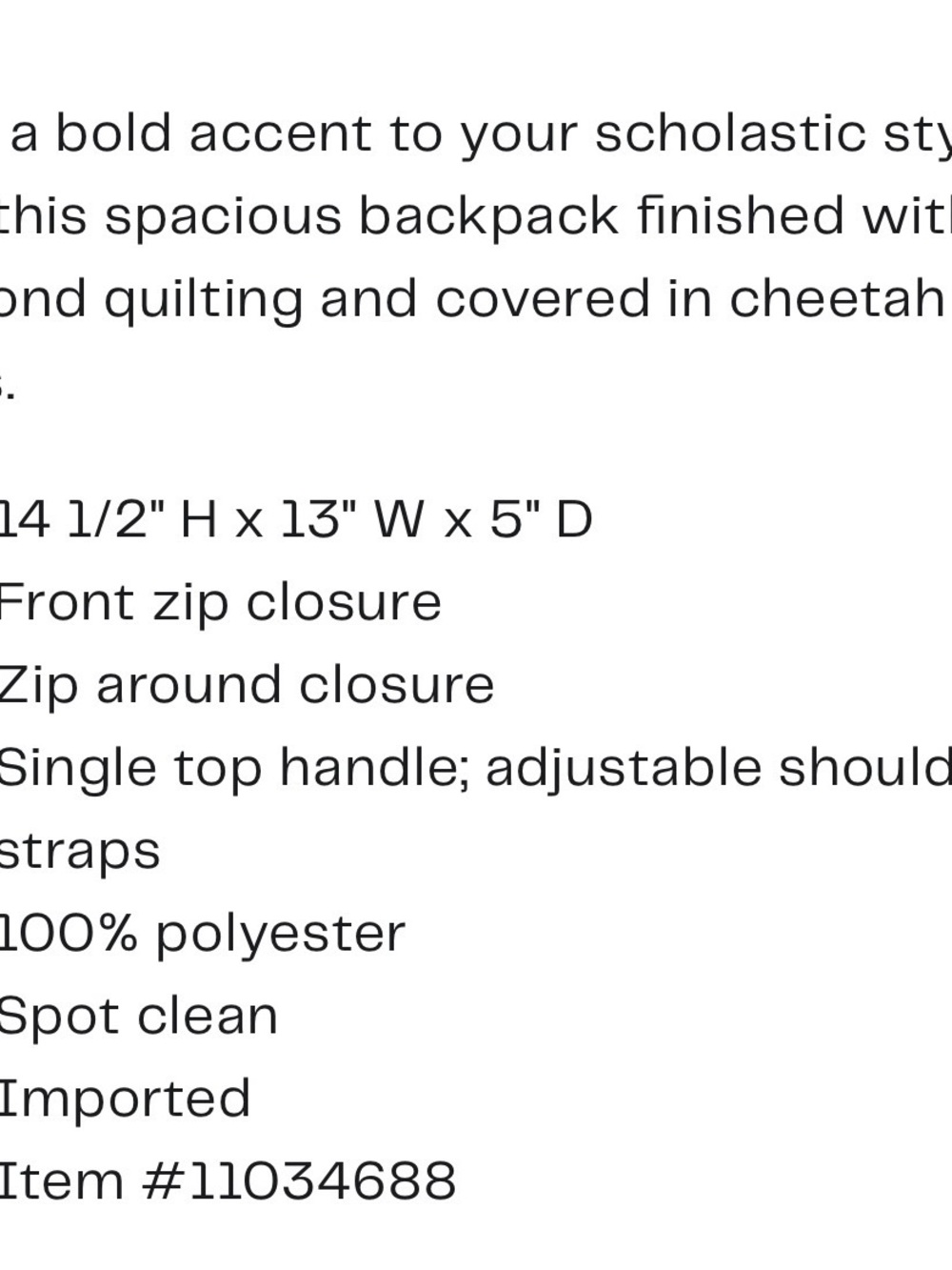 Marc Jacobs Quilted Leopard-Print Backpack in Tan and Black - Picture 5 of 5